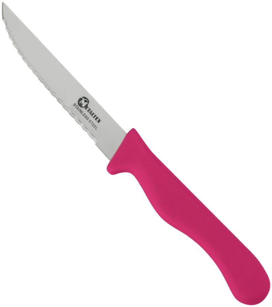 METALTEX CHROMOTHERAPY Basic Steakmesser 21 cm - Cherry - Rot Bild 1