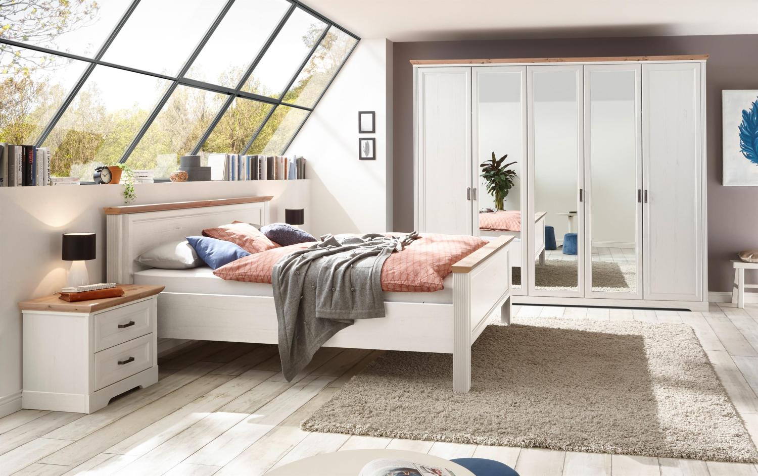 Schlafzimmer-Set >Jasmin< in Anderson Pine Bild 1