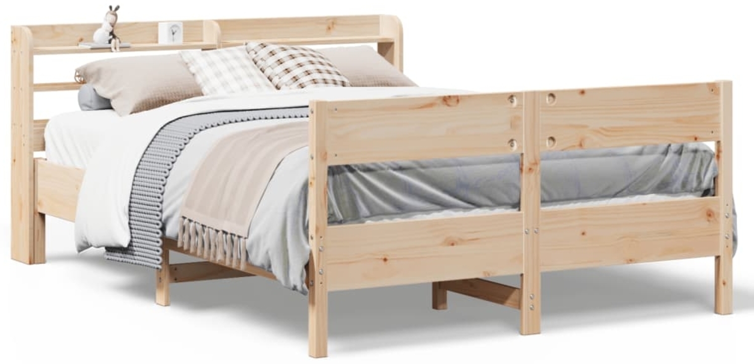 vidaXL Massivholzbett ohne Matratze 120x200 cm Kiefernholz 3306930 Bild 1
