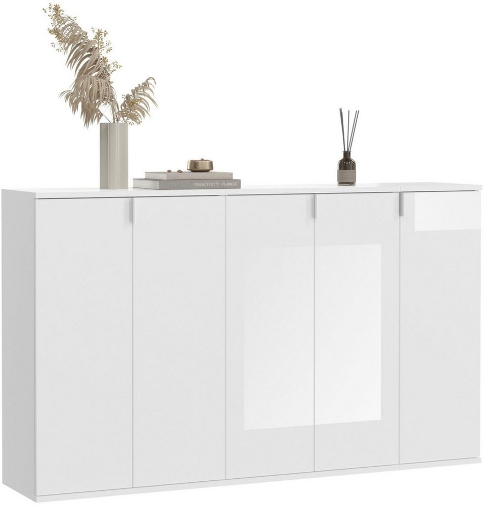 INOSIGN Garderoben-Set Trondheim, Breite 152 cm, best. aus 3 Kommoden, 5 Türen, 16 Fächer, (Set, 3-St), Kommode, Sideboard, Kommodenkombination, Kommoden Set Bild 1