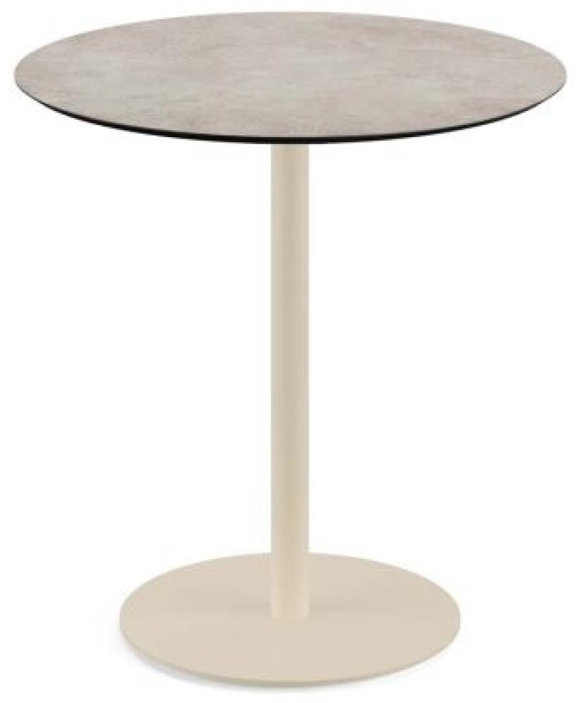 Urban Terrassentisch Sand Gestell + Moonstone Hpl Ø70 Cm Bild 1