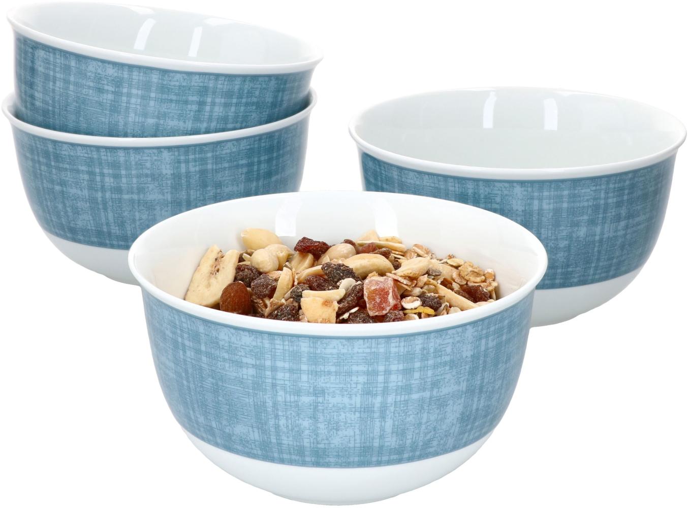 Ritzenhoff Brazil Blau 4er Set Bowl-Schalen 450ml Müsli Salat Dessertschüssel Bild 1