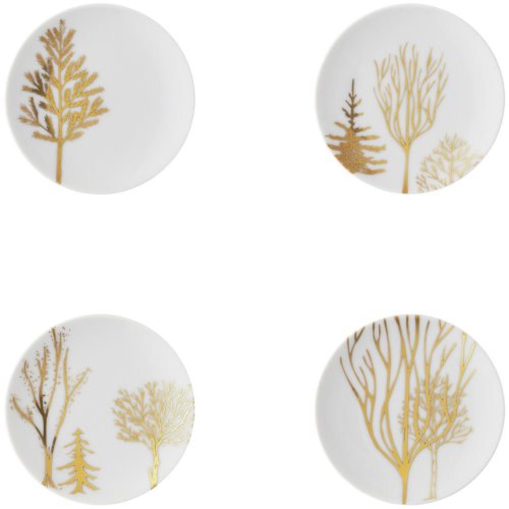 Rosenthal Teller-Set flach TAC Gropius Festive Cebration Trees (10cm) (4-teilig) 11280-426374-28699 Bild 1