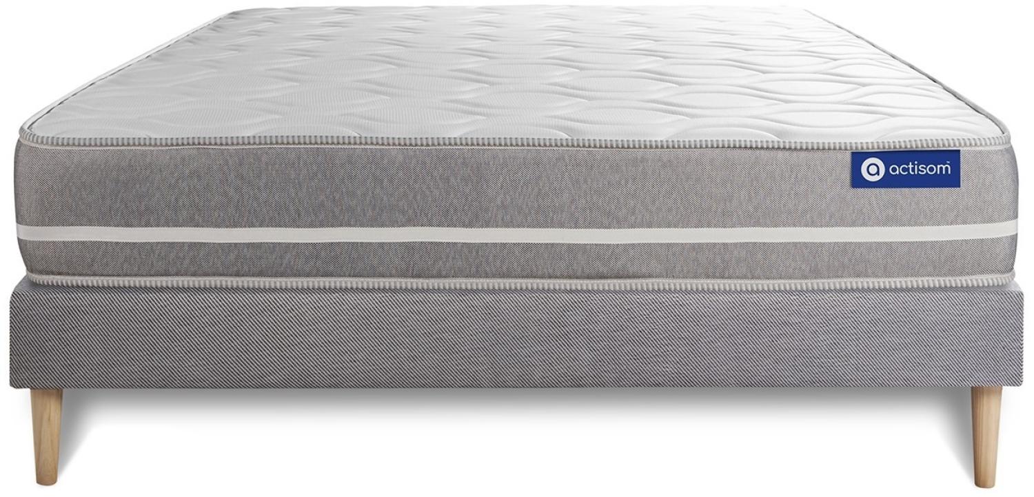 Actilatex touch matratze 120x195 cm + Bettgestell mit lattenrost - Dicke : 20cm - Latex und Memory-schaum - H3 Bild 1