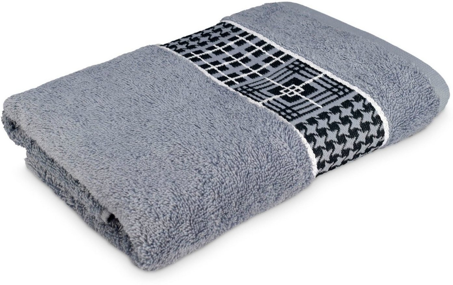 Möve for frottana Handtuch Fjord, Walkfrottee (1-St), mit tollem Uni Karo Bild 1