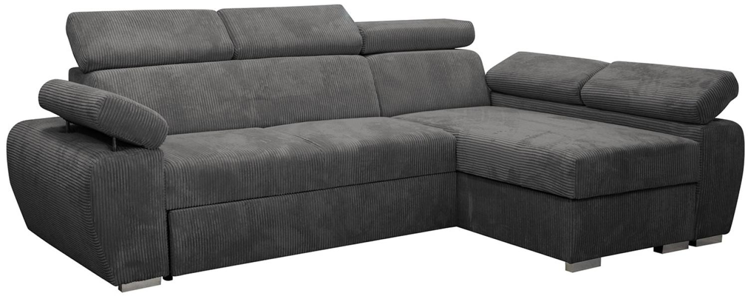 Ecksofa Boston Mini Premium Cord (Farbe: Poso 22, Seite: Rechts 2R+LC) Bild 1