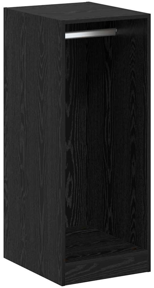 vidaXL Kleiderschrank mit Regal Schwarz Eichen-Optik 41 x 48 x 102 cm 879647 Bild 1