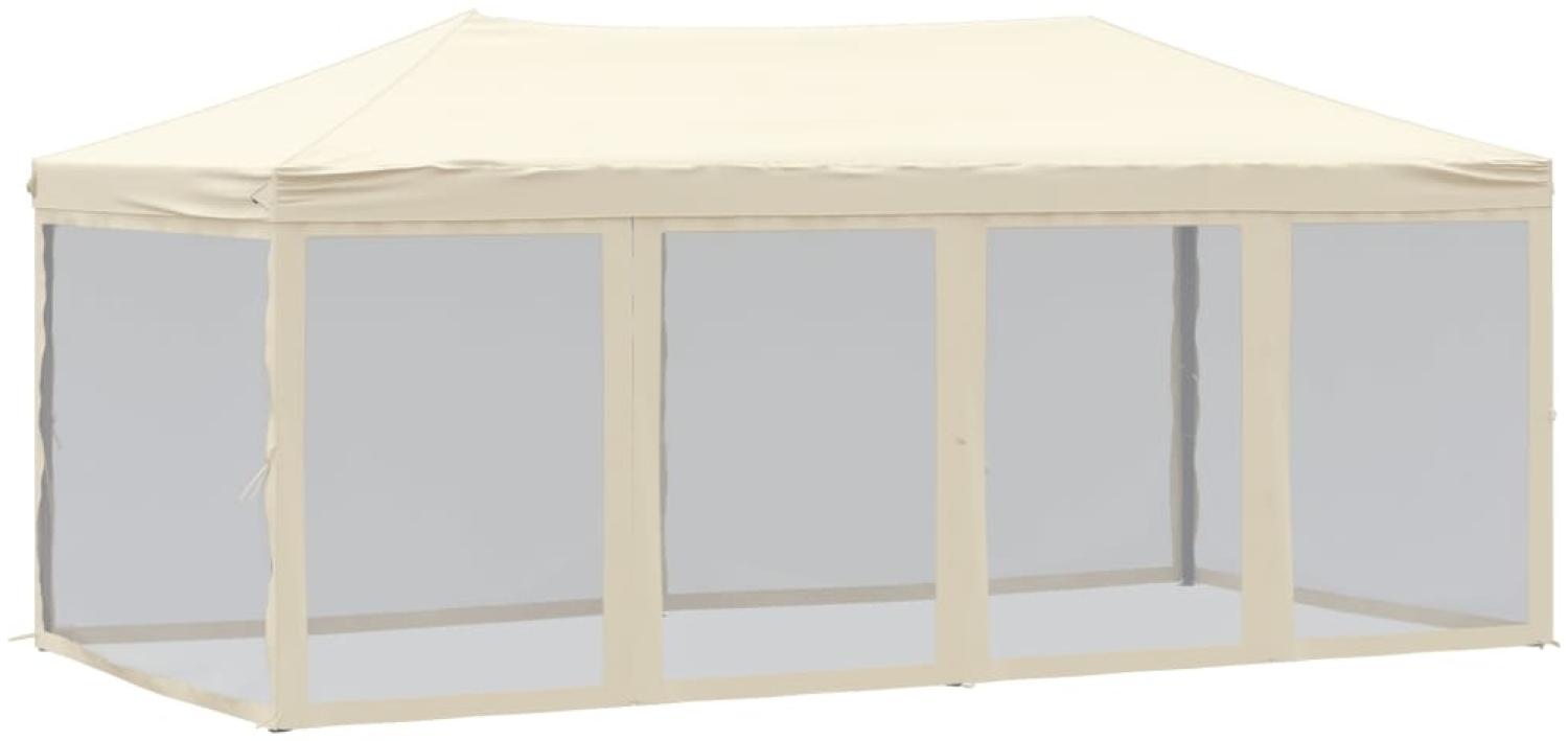 vidaXL Partyzelt Faltbar mit Seitenwänden Creme 3x6 m 93550 Bild 1
