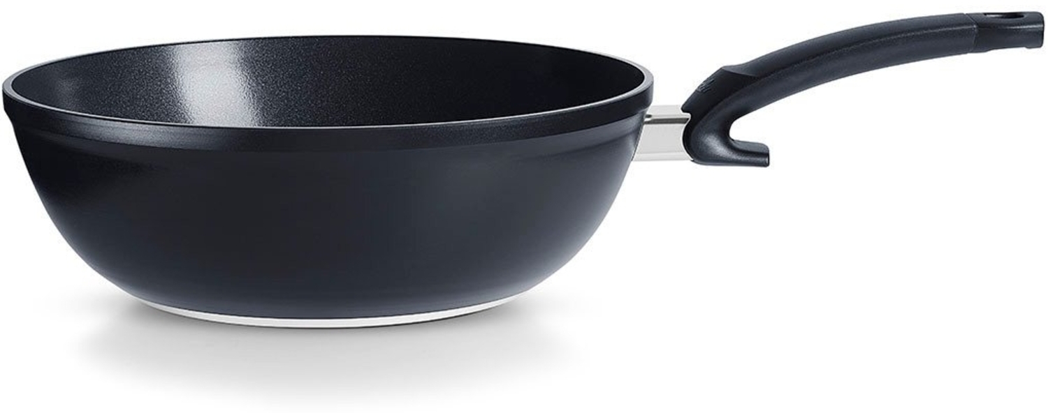 Fissler Wok Ceratal® Orbit Black, Aluminium (1-tlg), gesünderes Kochen mit Antihaft-Effekt, PFAS/PTFE-frei Bild 1