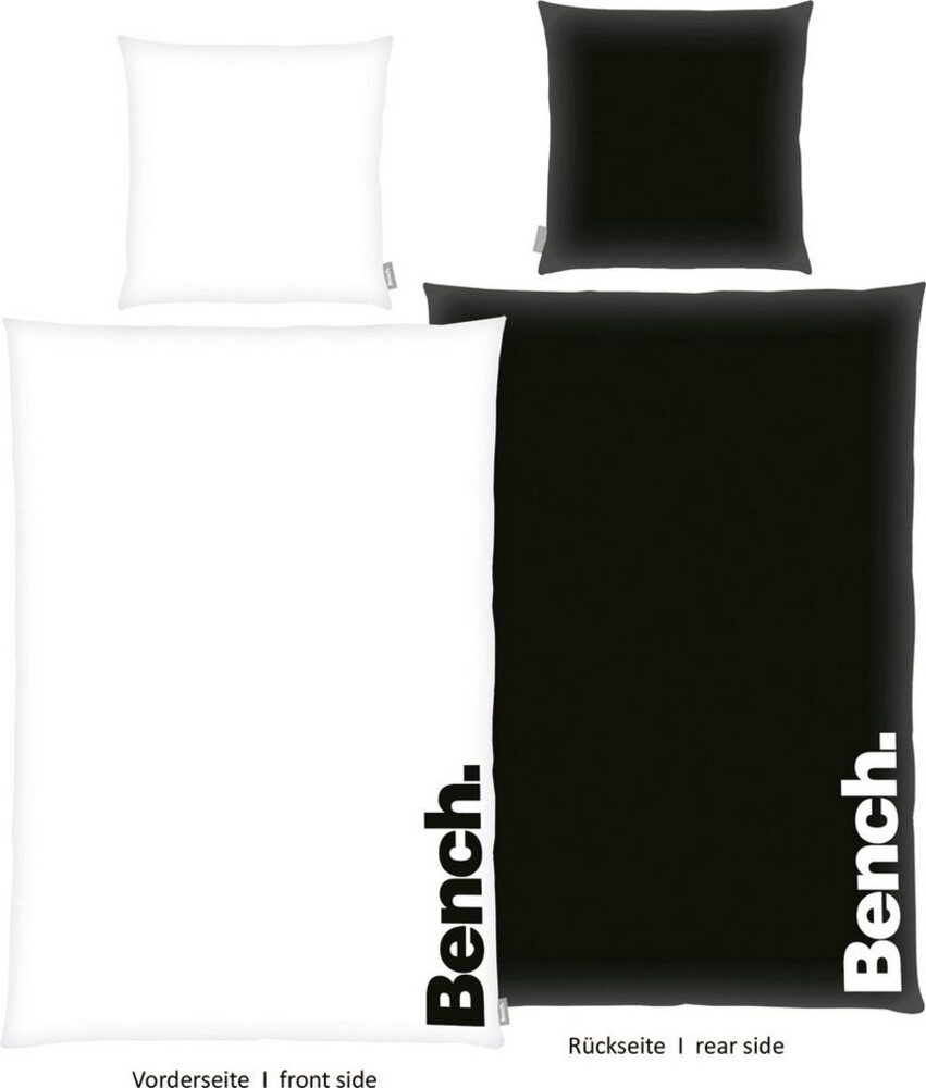 Bench. Wendebettwäsche Bench in Gr. 135x200 oder 155x220 cm, Renforcé, Bettwäsche aus Baumwolle, moderne Bettwäsche mit Wendeoptik Bild 1