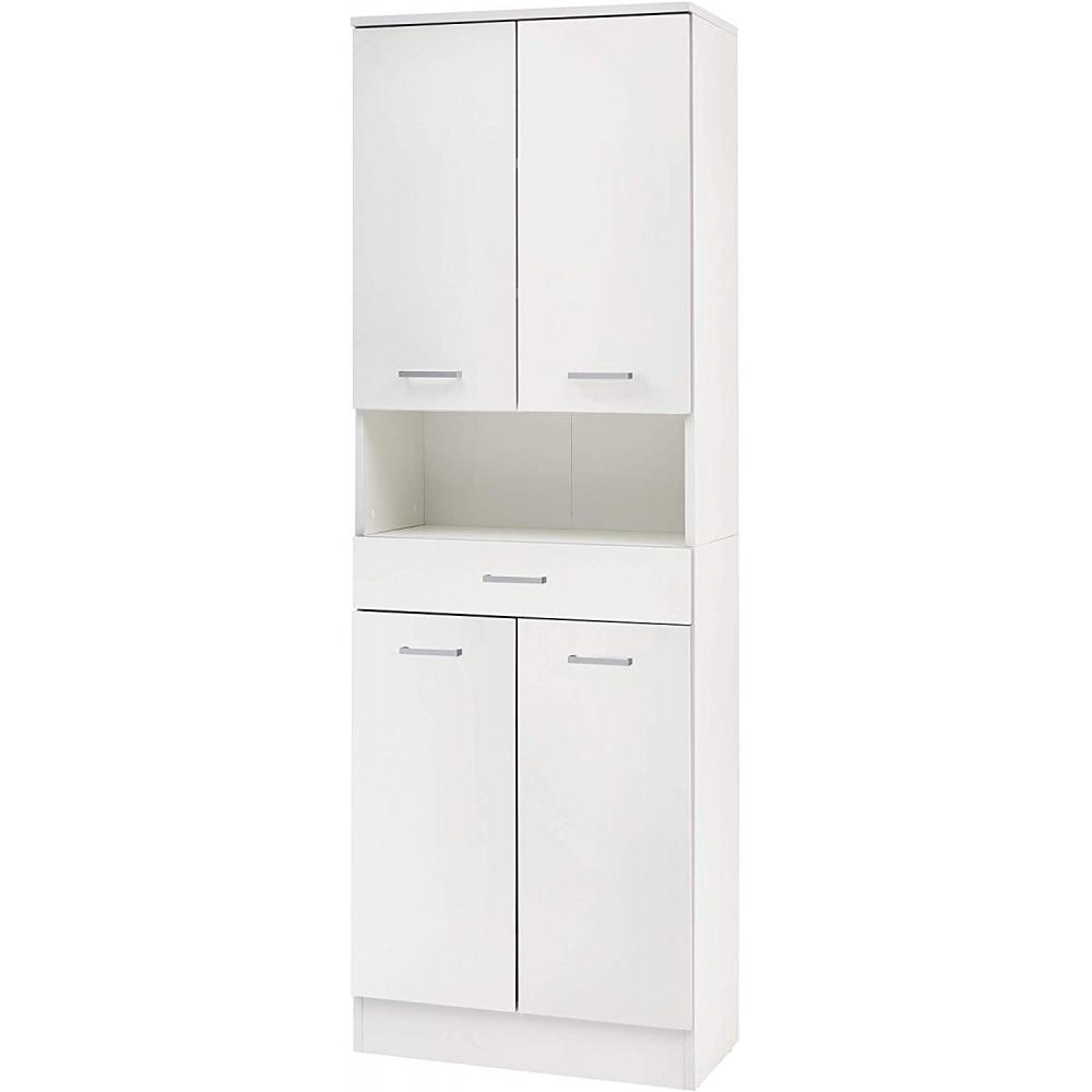 Schildmeyer Hochschrank Lorenz 701332, perl weiß, 59,8 x 32,0 x 181,7 cm Bild 1