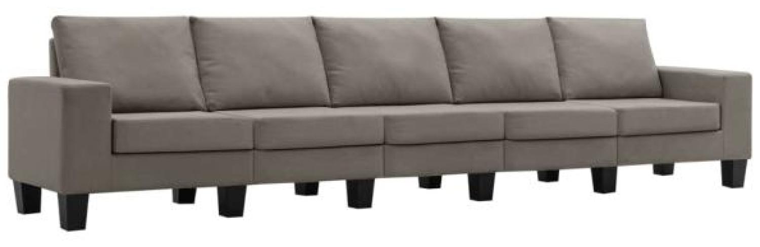 vidaXL 5-Sitzer-Sofa Taupe Stoff [287149] Bild 1