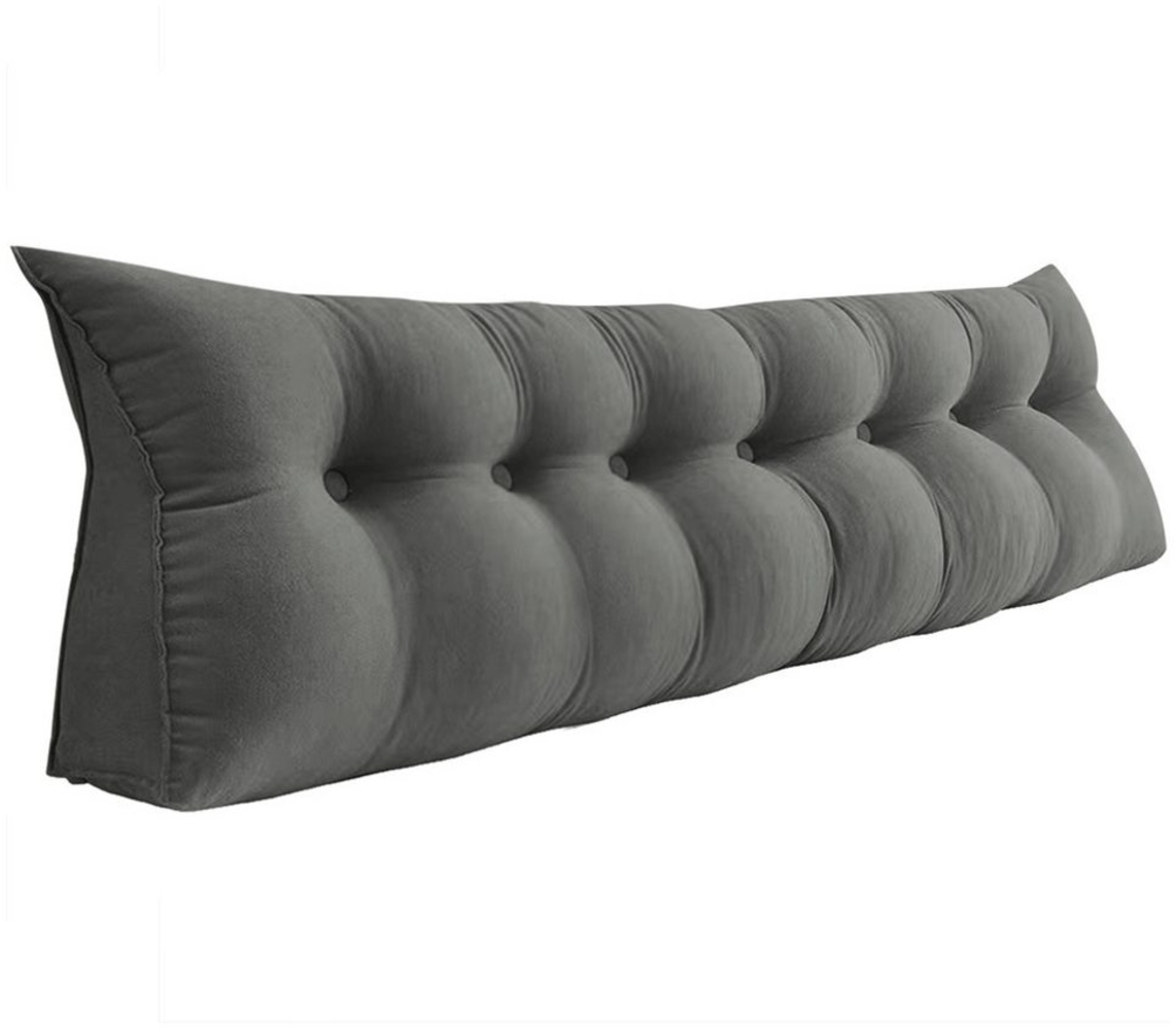 JEOBEST Rückenkissen Dreieckiges Lesekissen, Keilkissen mit Seitenfach, 1-tlg, 200cm breit, Kissen mit abnehmbarem und waschbarem Bezug Bild 1