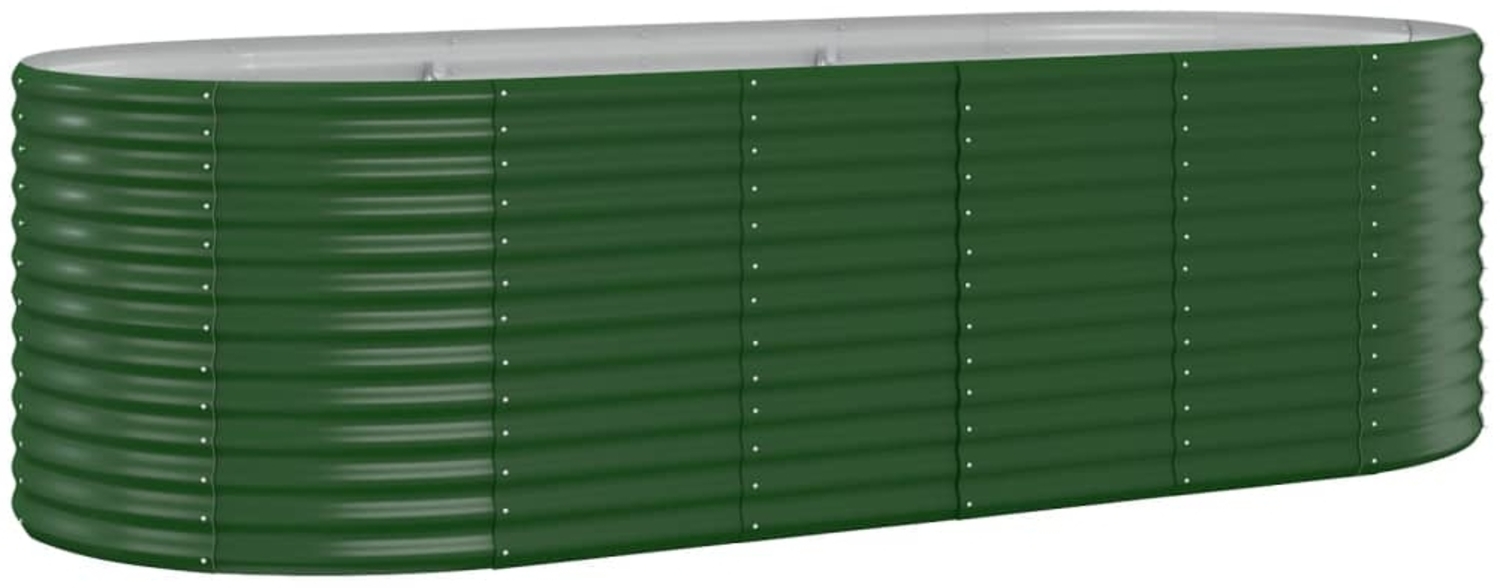 vidaXL Hochbeet Verzinkter Stahl 249x100x68 cm Grün 319063 Bild 1