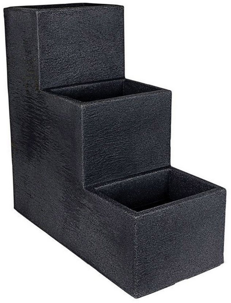 Spetebo Pflanzentreppe Kunststoff Blumentreppe in anthrazit - 60 x 59 cm Bild 1