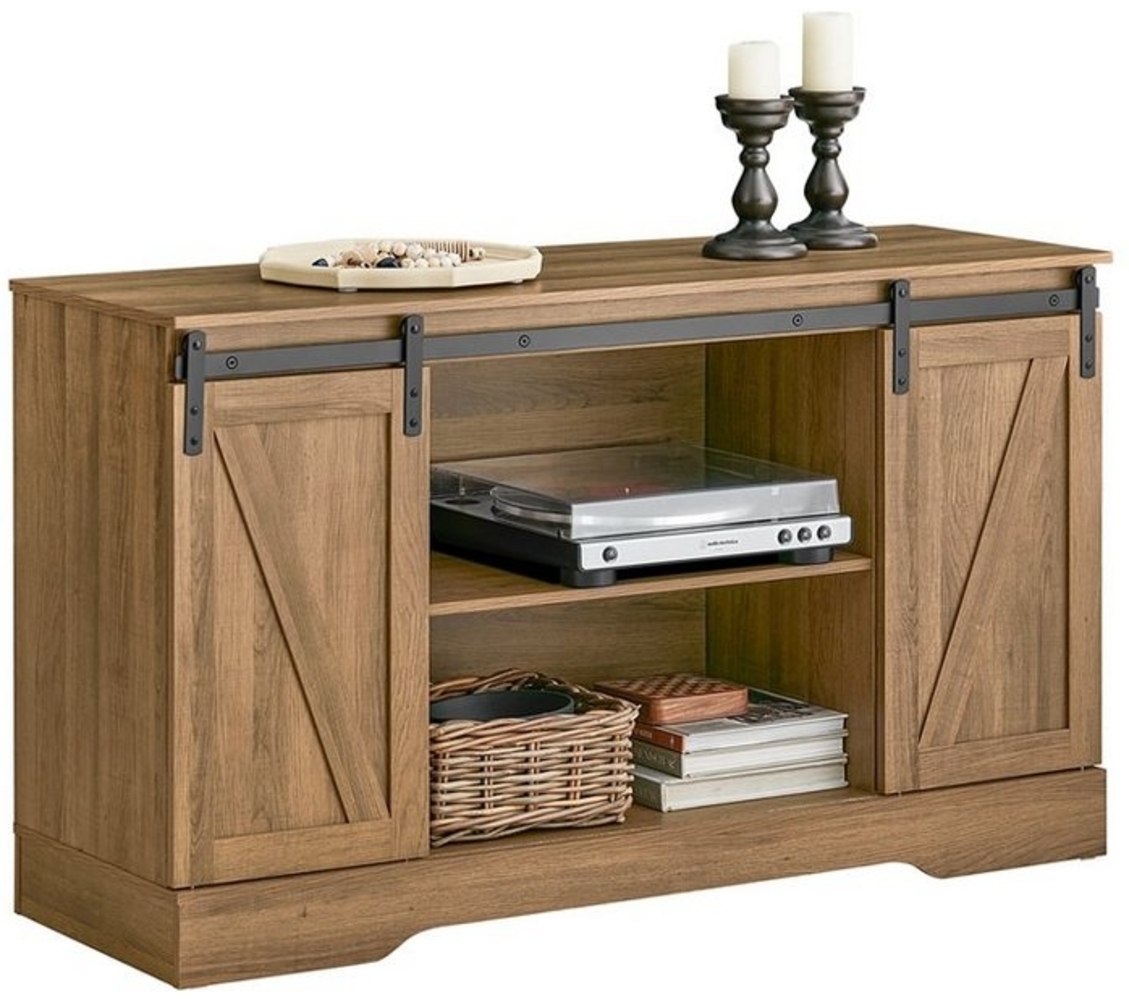 SoBuy Sideboard FSB60, mit Schiebetüren Kommode Küchenschrank Flurschrank Beistellschrank Bild 1