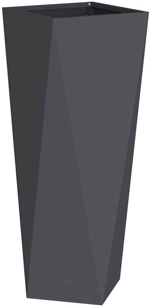 vidaXL Pflanzkübel Anthrazit 30 x 30 x 75 cm Stahl 883770 Bild 1