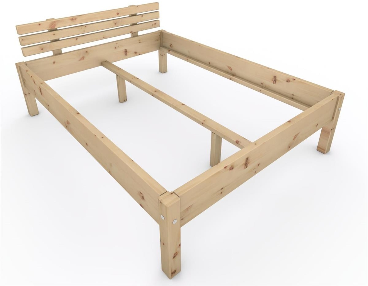 Zirbenbett "Zirben-Liesl" 140 x 190 cm Holzbett Massivholzbett Bett Bild 1