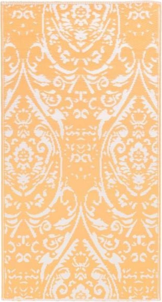 vidaXL Outdoor-Teppich Orange und Weiß 190x290 cm PP 310463 Bild 1