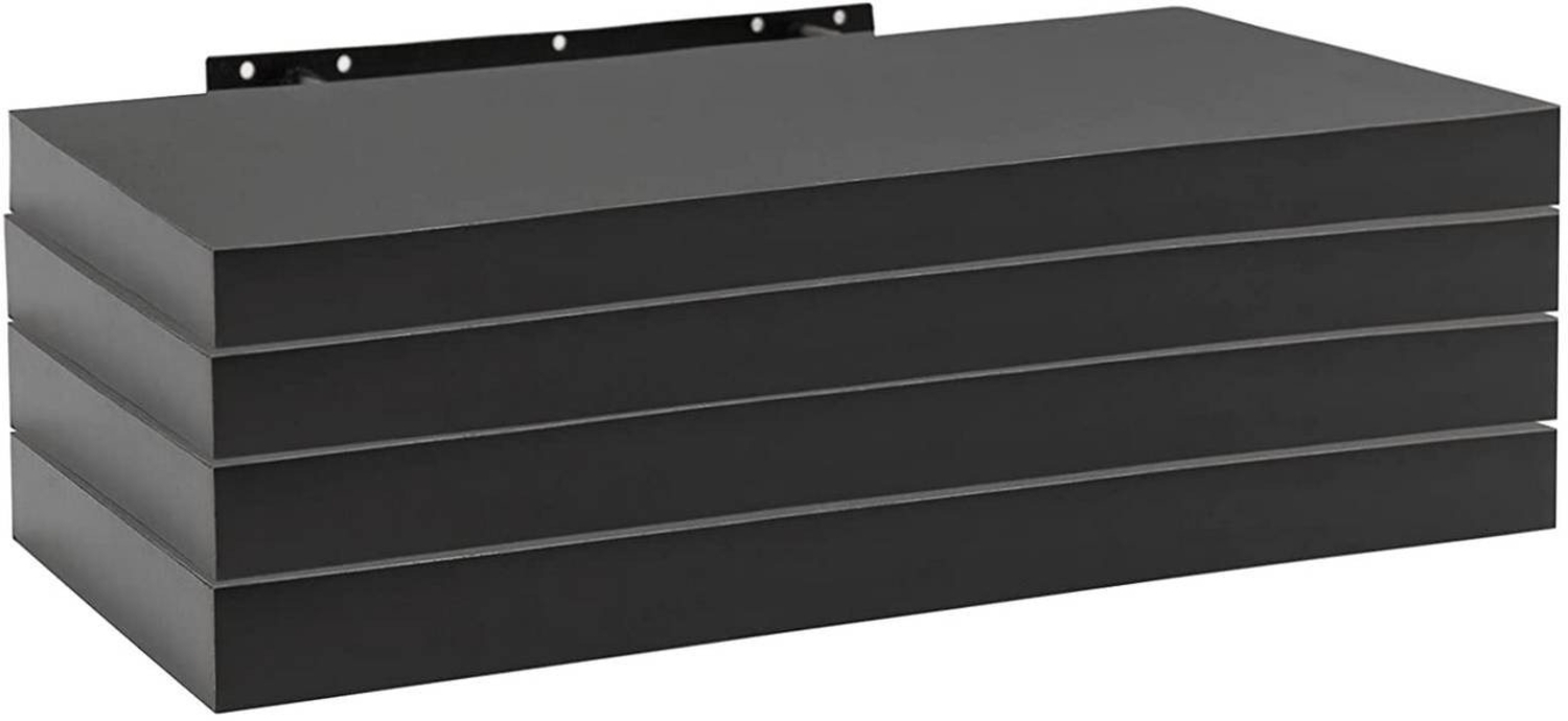 Woltu Wandregal, 4-tlg, Schweberegal für Deko Wandablagen aus MDF Holz Bild 1