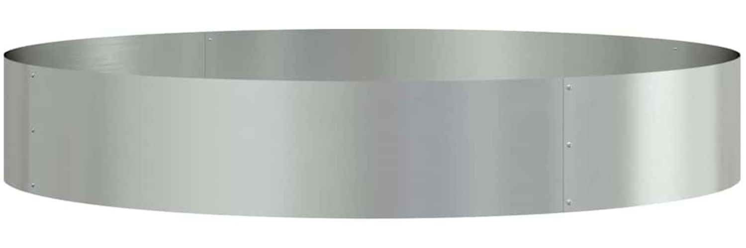 vidaXL Gartenblumentopf Silber 120 x 120 x 20 cm Verzinkter Stahl 873644 Bild 1