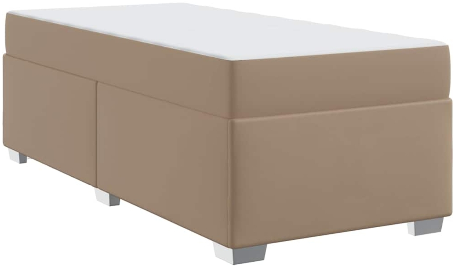 vidaXL Bettrahmen mit Matratze Cappuccino 80 x 200 cm Stoff 3399218 Bild 1