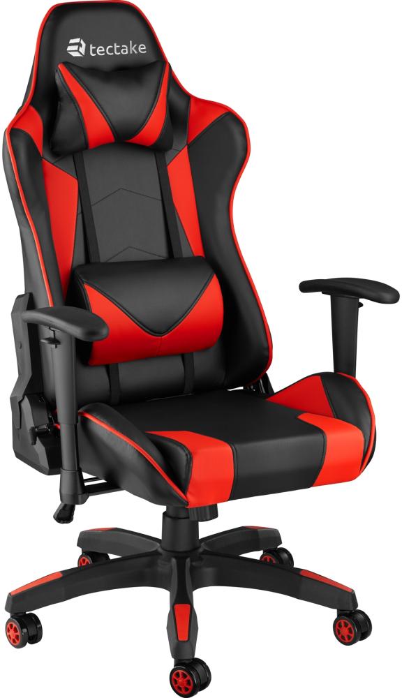 tectake Gaming-Stuhl Racing Gaming Stuhl (1er Set, 1 St), ergonomische Form, mit verstellbarer Rückenlehne Bild 1