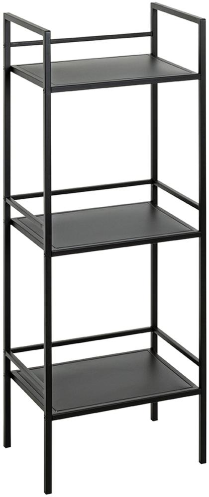 Ablageregal >54521< in schwarz, Metall - 35x95x25cm (BxHxT) Bild 1