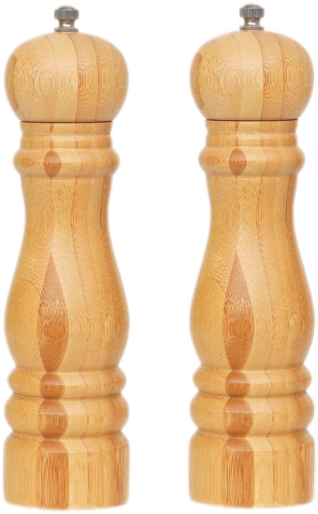 Gewürzmühlen Set 2-tlg Pfeffermühle Salzmühle Cheffinger CF-BSP2 Bild 1