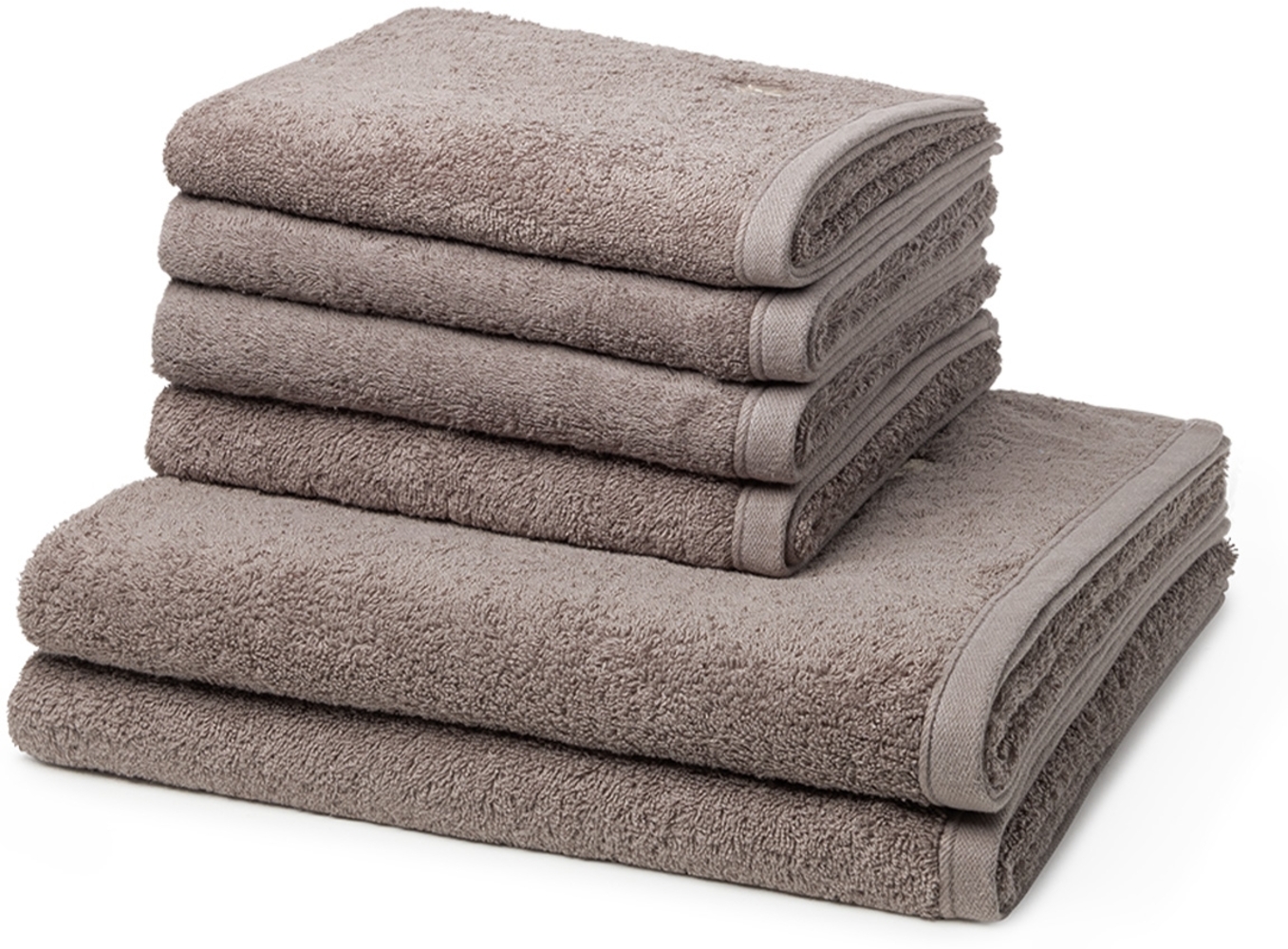 Ross Vita 6 tlg. Frottier-Set - 4 X Handtuch (50 X 100cm), 2 X Duschtuch (70 X 140cm) - 520 g/m2 - Flanell Bild 1