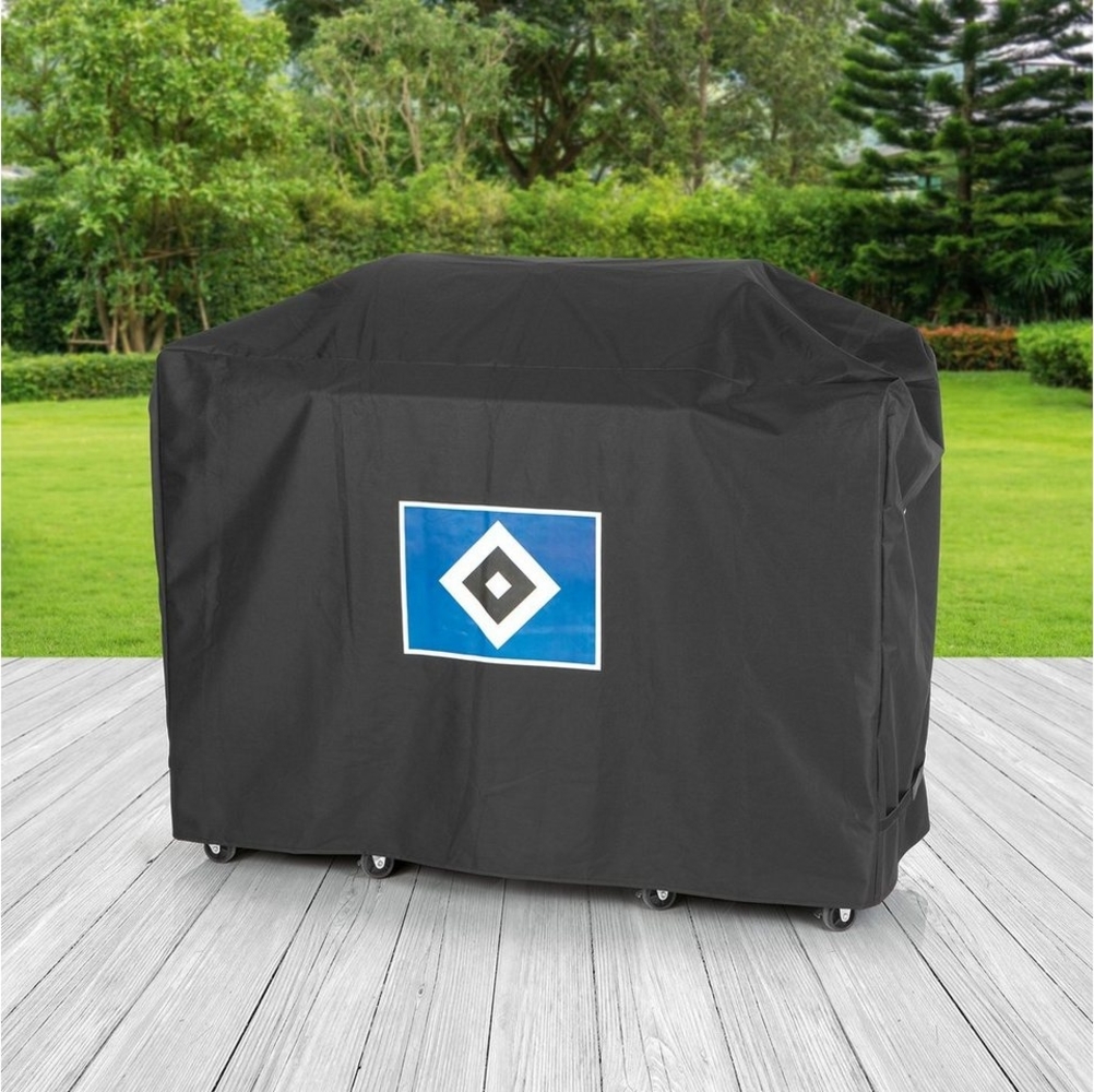 HSV Grillabdeckhaube Wetterschutzhaube XL 145x60x100cm, Abdeckung Grill, Feuerschalen, Gartenmöbel Bild 1