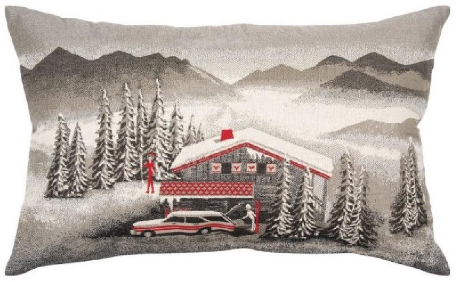 PAD Kissenhülle Kissenhülle Resort Lodge Rot (35x60cm) Bild 1