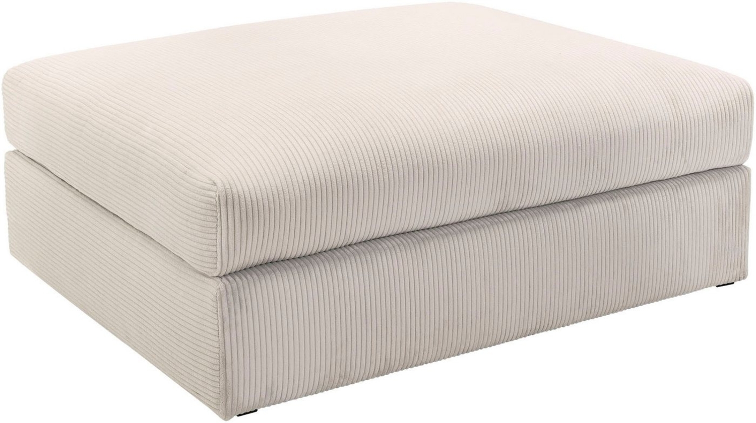 Home affaire Polsterhocker Soft&Cosy XL, B: 101 cm, Mega-Hocker, in Cord oder Chenille-Struktur wählbar Bild 1