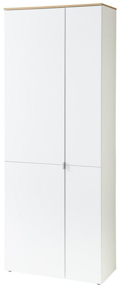 Lomadox Schuhschrank BLISS-36 weiß matt Flurschrank Schrank Garderobe 78x201,2x37,4 cm Bild 1