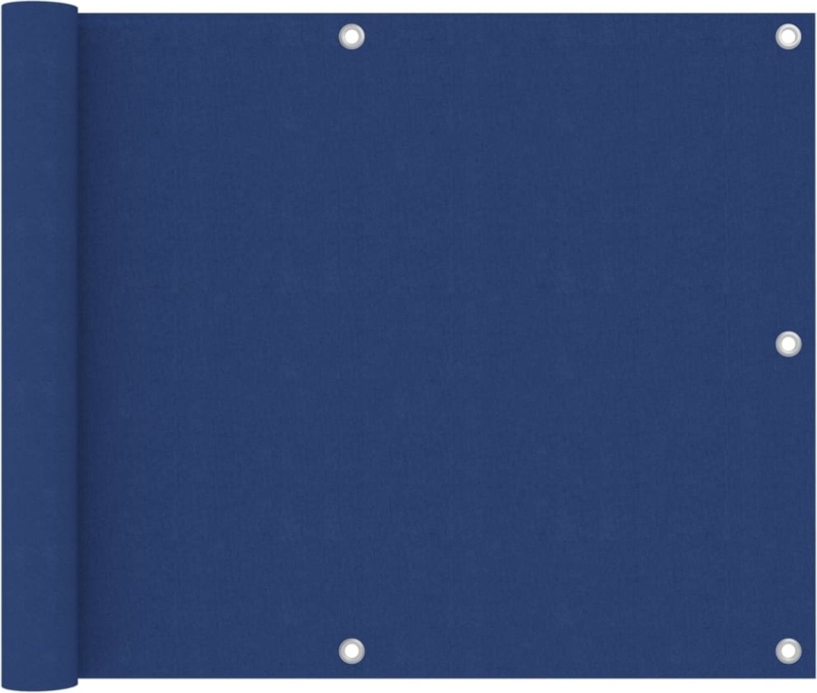 vidaXL Balkon-Sichtschutz Blau 75x600 cm Oxford-Gewebe 135011 Bild 1