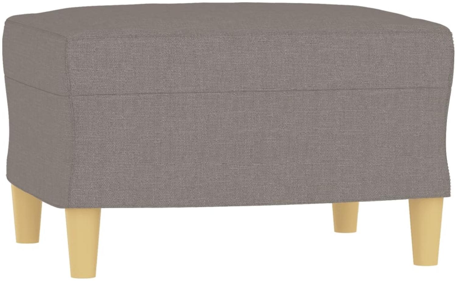 vidaXL Fußhocker Taupe 60 x 50 x 41 cm Stoff [349270] Bild 1