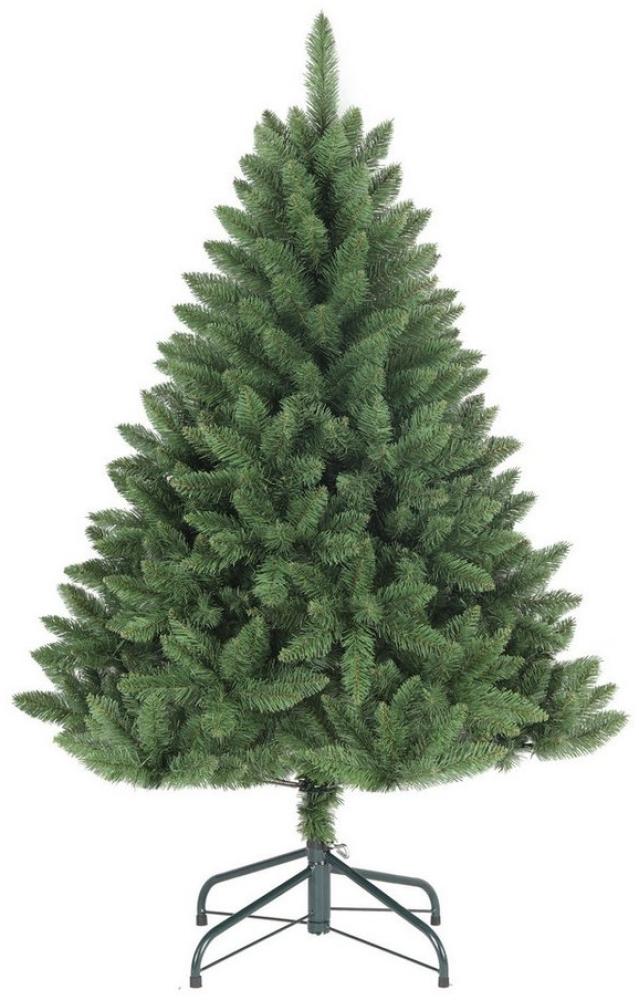 Salcar Künstlicher Weihnachtsbaum PVC Künstlicher Weihnachtsbaum mit Weihnachtsbaumständer Tannenbaum, Nordmanntanne, 120 cm hoch, 86 cm Durchmesser und 290 Spitzen Bild 1