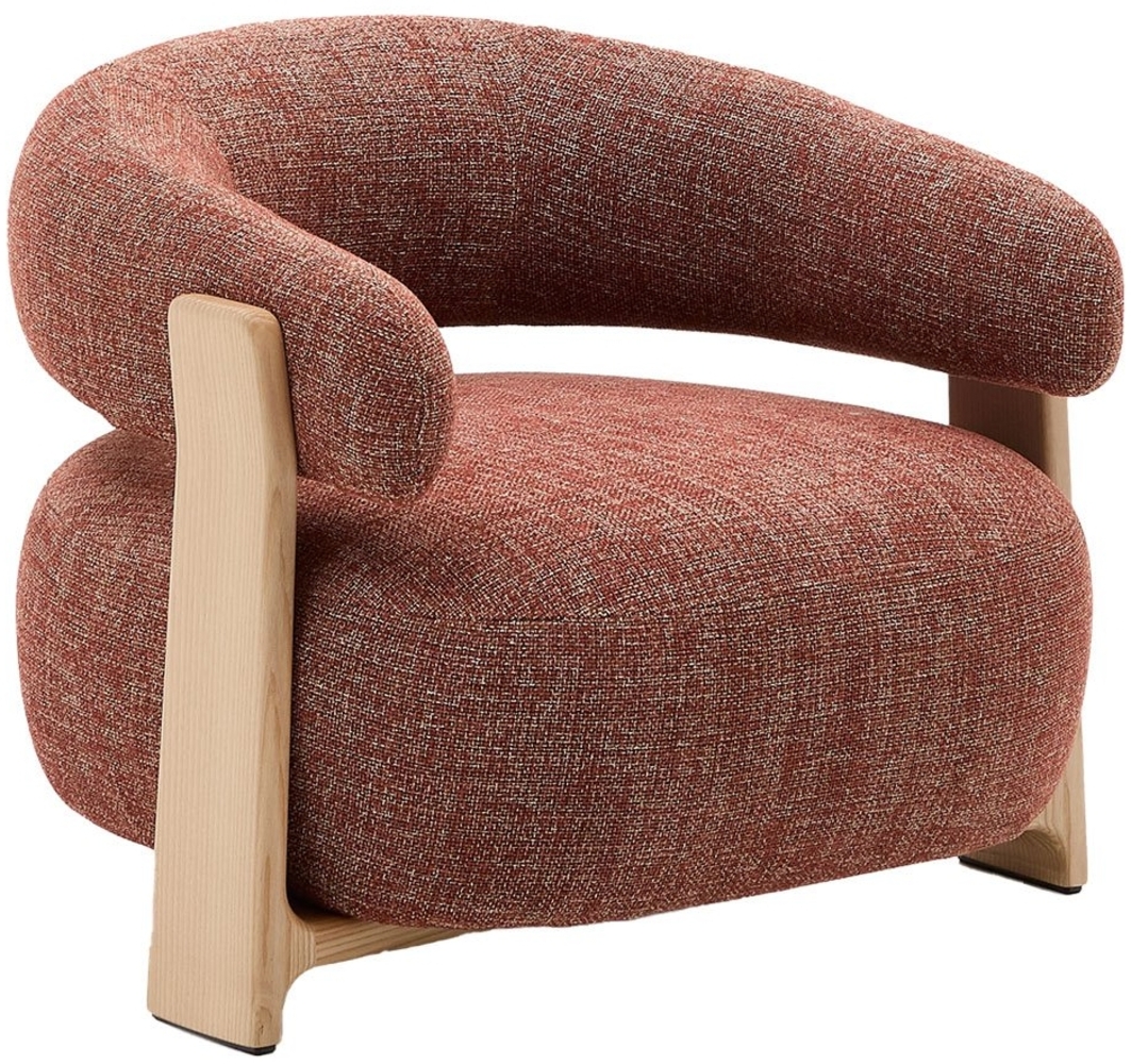 Sessel Granite, Echtholz, Polyester, Braun, 88 x 67 x 84 cm Bild 1