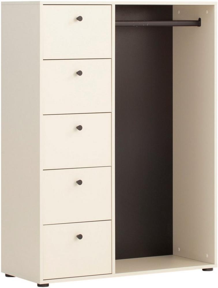 Schildmeyer Lovund Garderobenschrank, Holzwerkstoff, cremebeige, 98 x 40 x 132 cm Bild 1