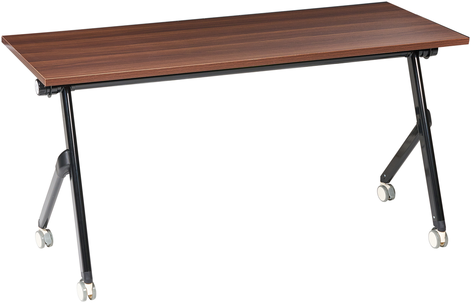 Zusammenklappbarer Schreibtisch BENDI Dunkelbraun 160 cm 60 cm Bild 1