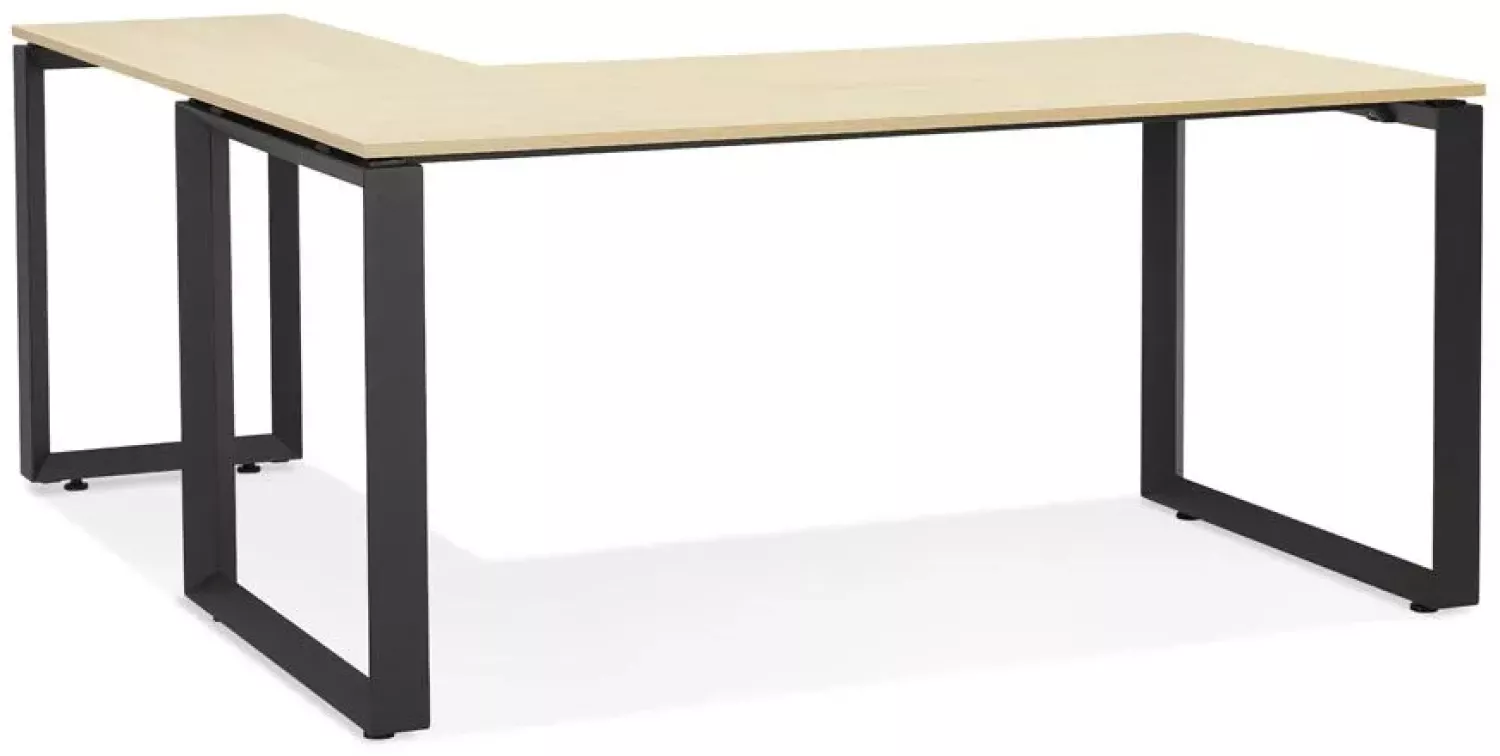 Kokoon Design Schreibtisch Abak Holz Natur und Schwarz 170 cm Bild 1