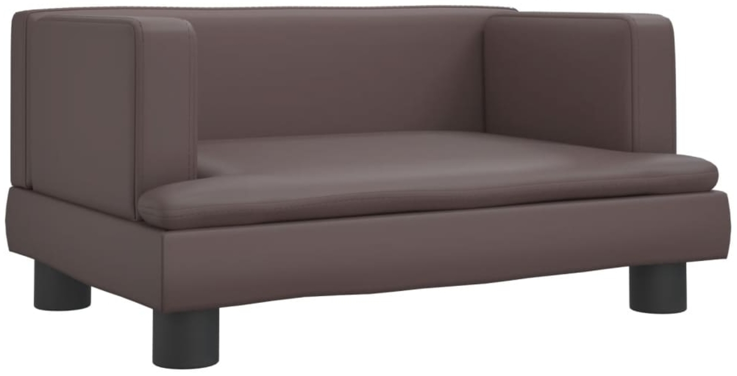 vidaXL Kindersofa Braun 60x40x30 cm Kunstleder 3196326 Bild 1