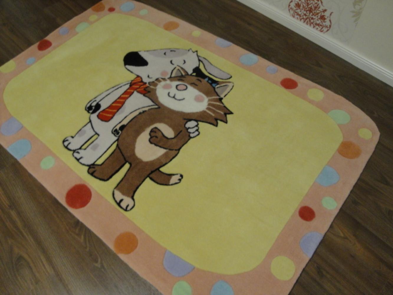 Kinderteppich- Bubibatz und Gustav, die Kazte 180 x 120 cm Gustav und seine Freunde Bild 1