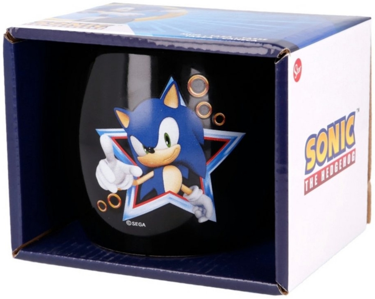 Tasse mit Box Sonic aus Keramik 360 ml Bild 1