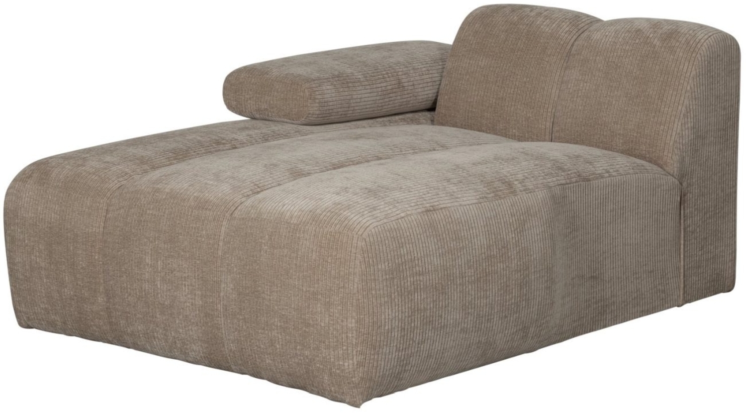 Modulsofa Mojo Flachcord Chaiselongue-Links, Sand Bild 1