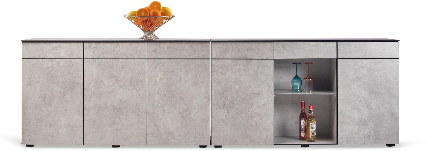 Best Freizeitmöbel Garden Outdoor Sideboard Need a Hand ca. 152x46x88 cm HPL/Cement Bild 1