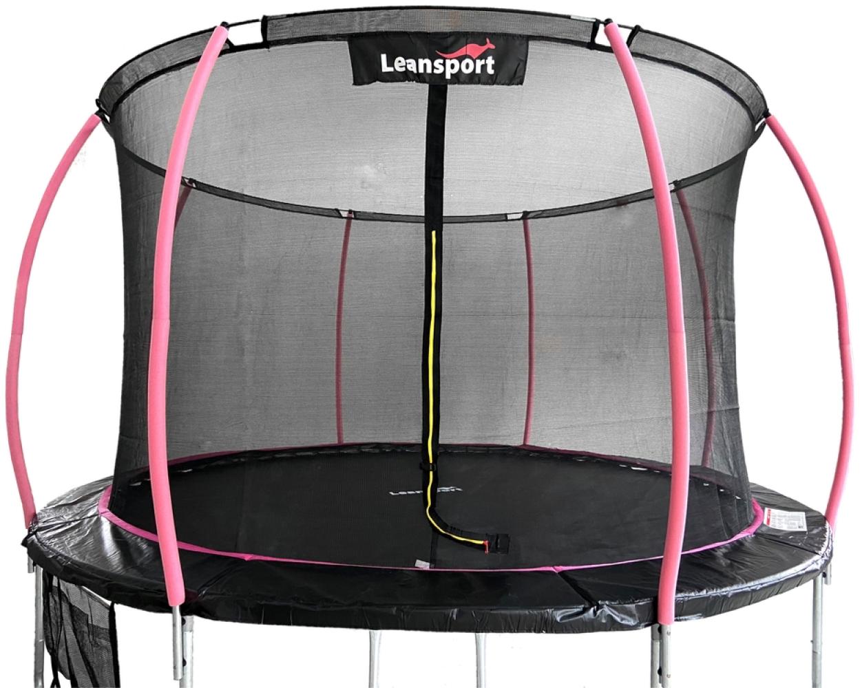 Trampolin Lean Sport Max, 426 cm, schwarz-rosa Bild 1