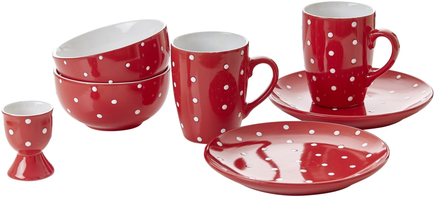 Müslischale 6er Set Pinto rot Bild 1