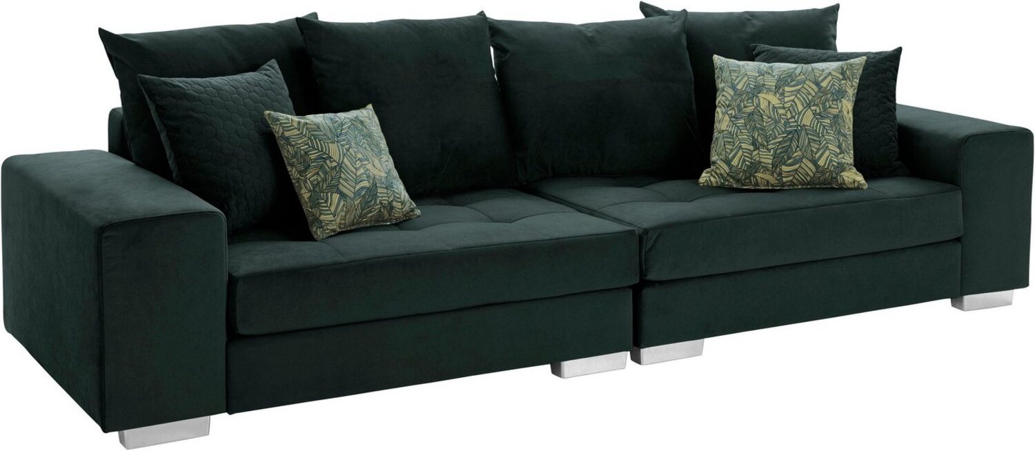 INOSIGN Big-Sofa Vale, mit Steppung im Sitzbereich, Federkern und Zierkissen Bild 1