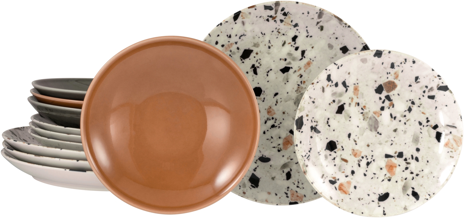 Terrazzo Mix, Tellerset 12-tlg (mo) Bild 1